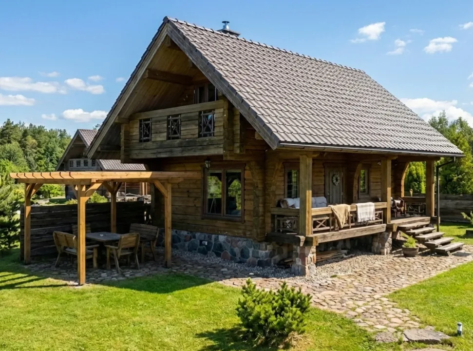 Namukas su kubilu šalia ežero Viesai, Traku rajone