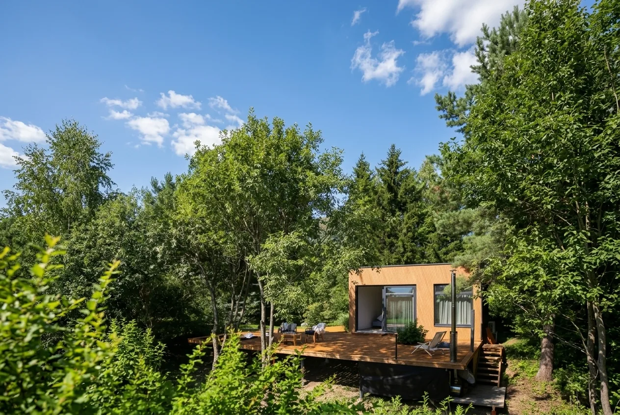 Passion HUT - namelis ant slaito su ofuro vonia terasa ir vazidu